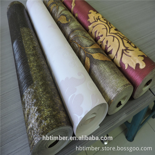 Decorative wall interior 3d wallpaper for wall for walls bedroom with customized roll size